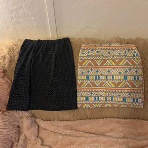 Set of size S body con skirts